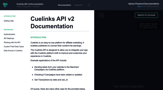 cuelinks.docs.apiary.io