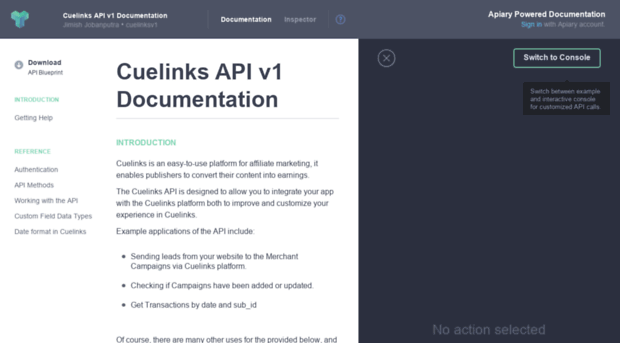 cuelinksv1.docs.apiary.io