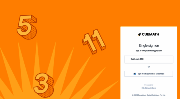 cuemath.darwinbox.in - Cue Learn Pvt Limited : Login - Cue Math Darwinbox