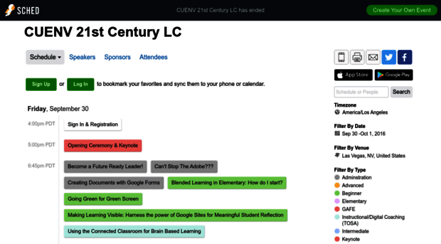 cuenv21stcenturylc2016.sched.org