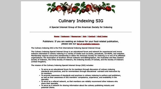 culinaryindexing.org