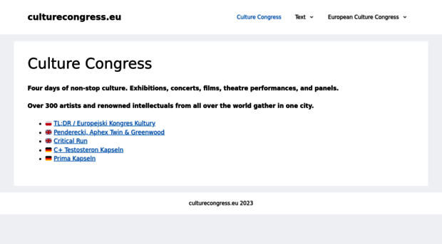 culturecongress.eu