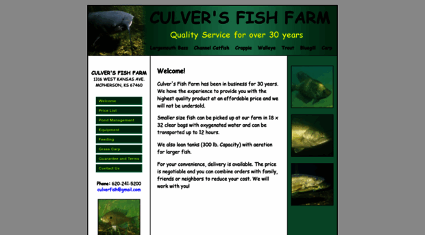 culversfishfarm.com