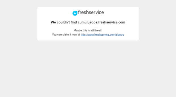 cumulusops.freshservice.com