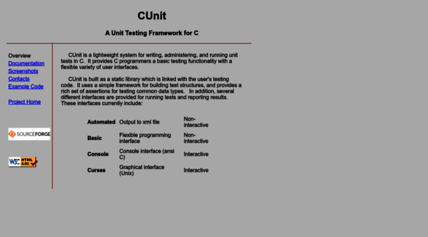cunit.sourceforge.net