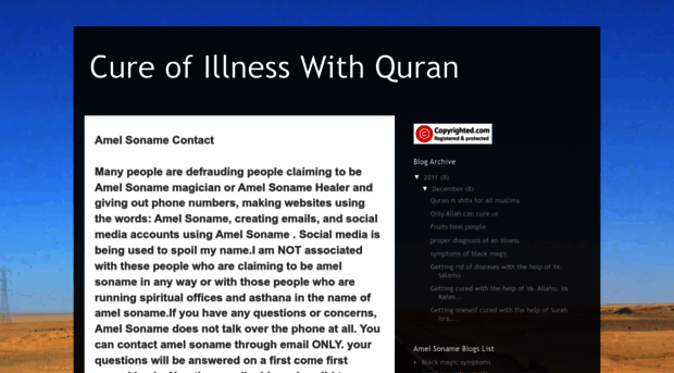 cureofillnesswithquran.blogspot.in