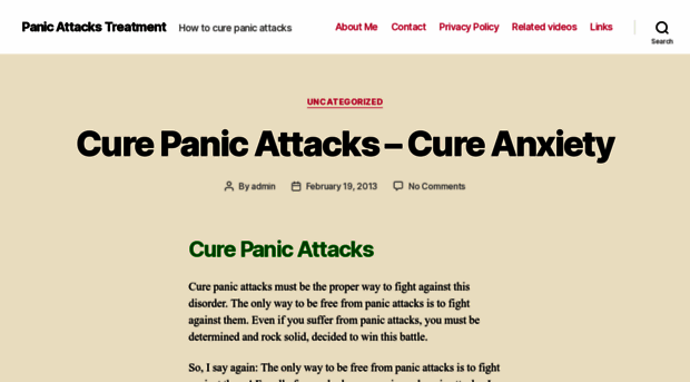 curepanicattackstreatment.net