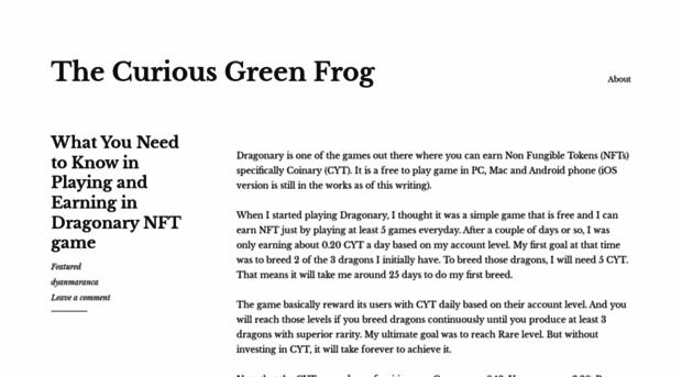 curiousgreenfrog.com