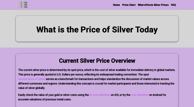 current-silver-price.com