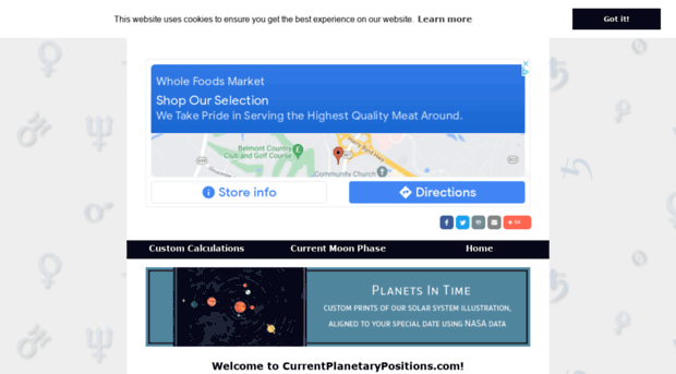 currentplanetarypositions.com