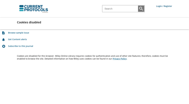 currentprotocols.onlinelibrary.wiley.com