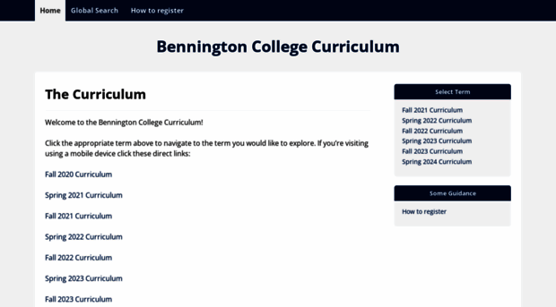 curriculum.bennington.edu