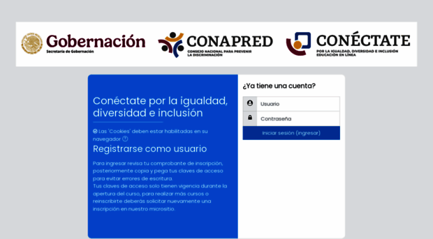 cursos.conapred.org.mx - Conéctate por la igualdad, div... - Cursos ...