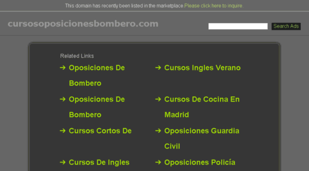 cursosoposicionesbombero.com