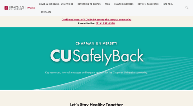 cusafelyback.chapman.edu