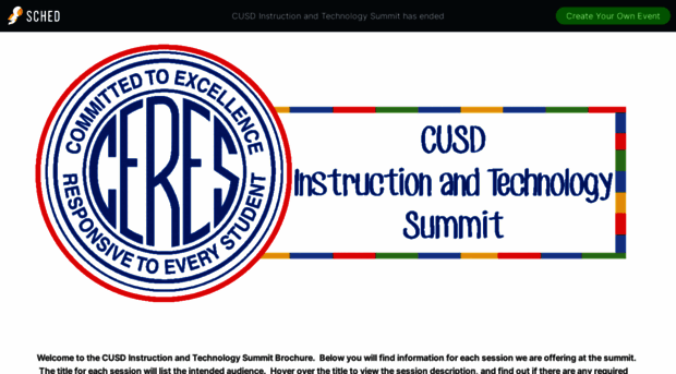 cusdinstructionandtechnolog2016.sched.com