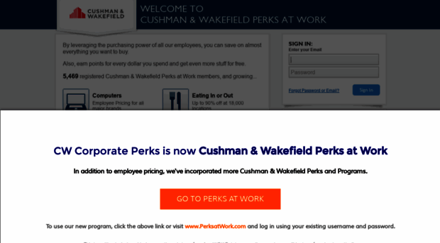 cushwake.corporateperks.com