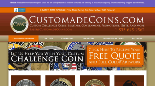 customadecoins.com