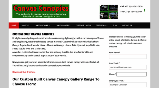 custombuiltcanvascanopies.co.za