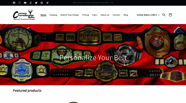 customchampionshipbelts.com