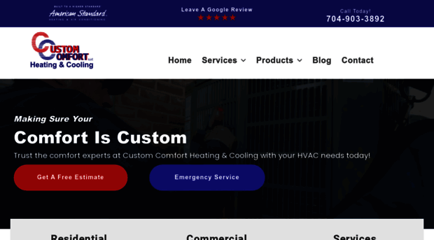 customcomfortllchvac.com