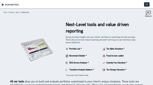 customcore.parametricportfolio.com