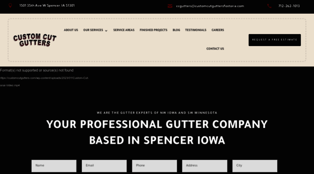 customcutgutters.com
