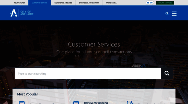 customer.cityofadelaide.com.au
