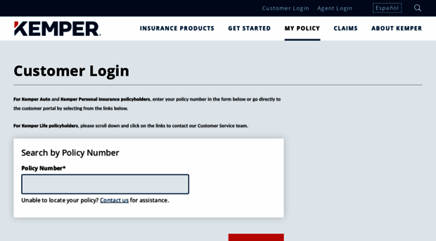 customer.kemper.com