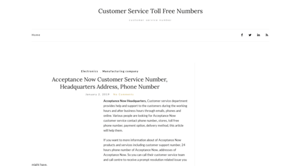 customerservicetollfreenumbers.com