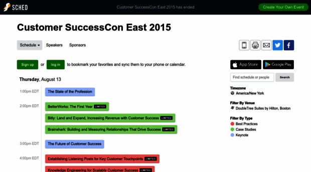 customersuccessconeast2015.sched.com