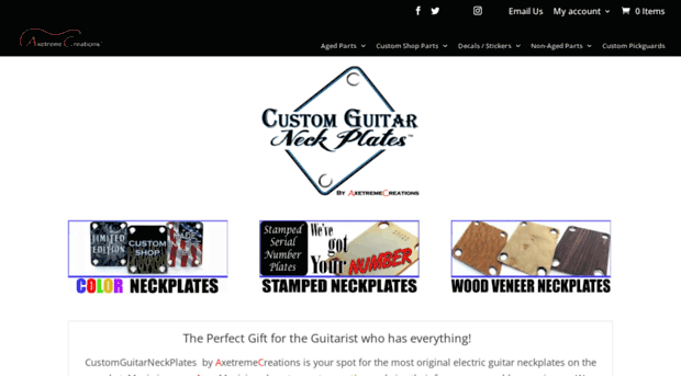 customguitarneckplates.com