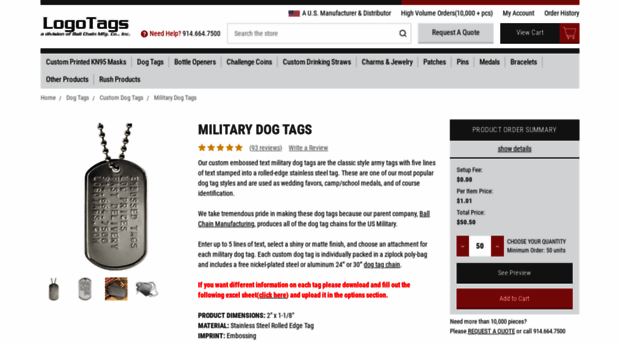 custommilitarydogtags.com