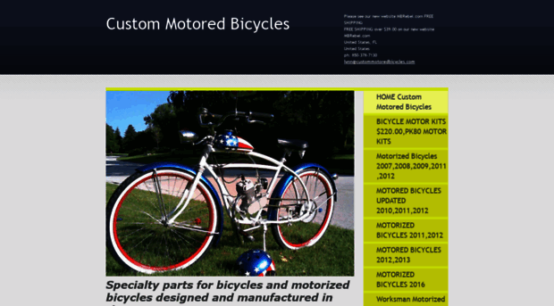 custommotoredbicycles.com