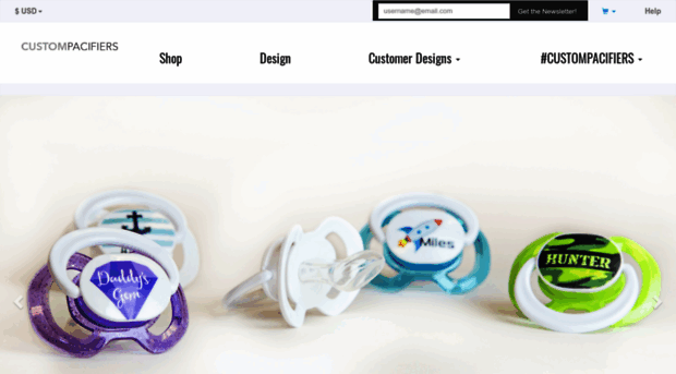 custompacifiers.com