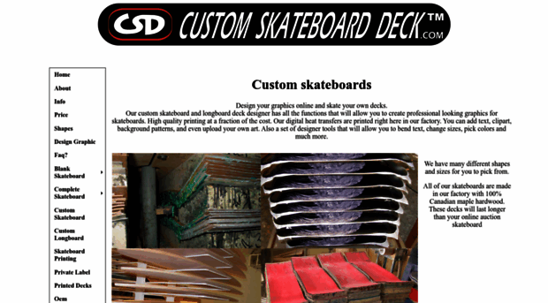 customskateboarddeck.com