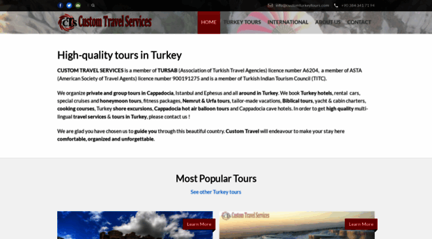 customturkeytours.com