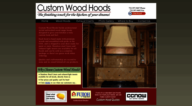 customwoodhoods.com