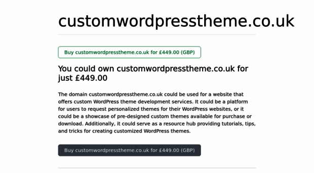 customwordpresstheme.co.uk