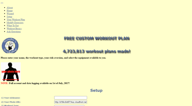 customworkoutplanner.com