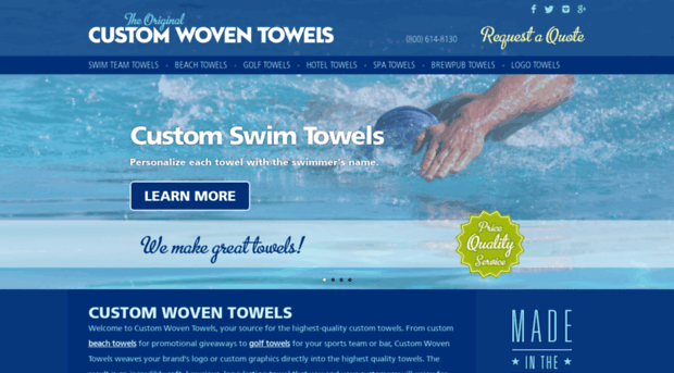 customwoventowels.com