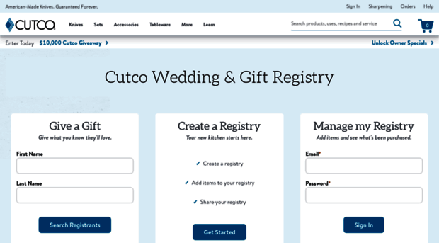 cutcogiftregistry.com