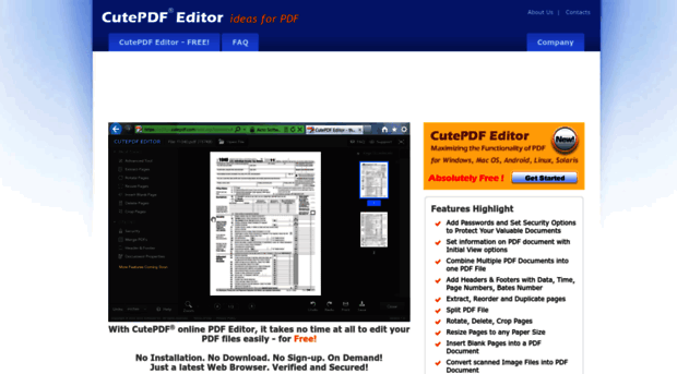 cute pdf editor for mac