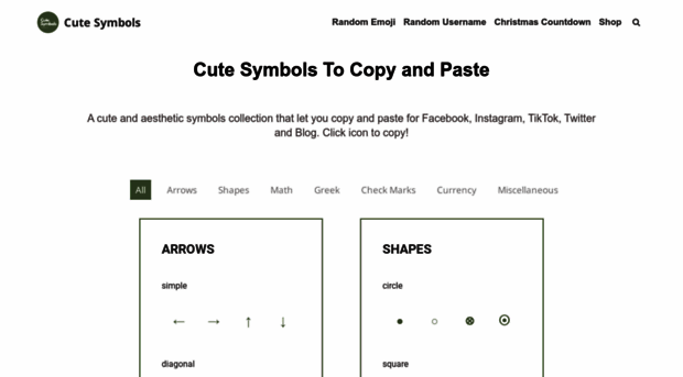 cutesymbols.com