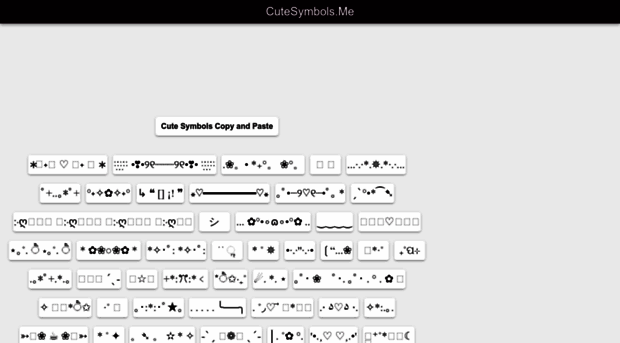 cutesymbols.me