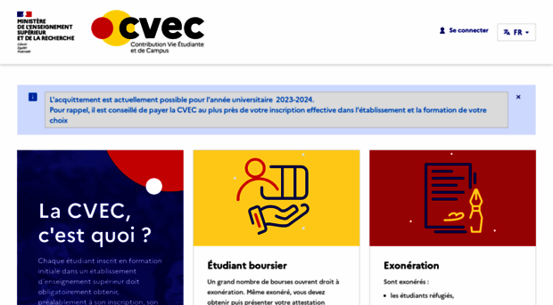 Cvec.etudiant.gouv.fr - Accueil - CVEC, Contribution D... - CVEC Et Udiant