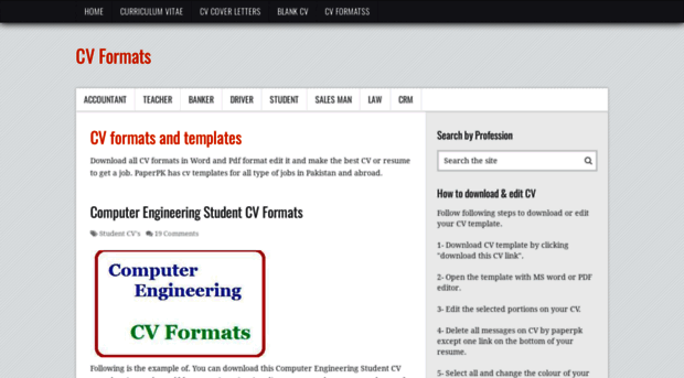 cvformats.com
