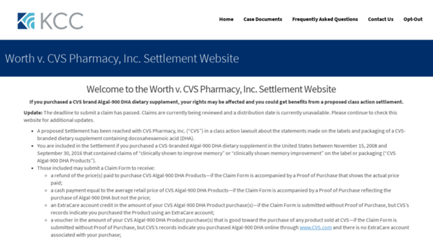 cvsdhasettlement.com