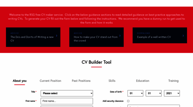 cvtool.redsnappergroup.co.uk