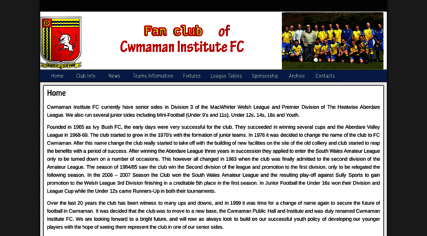 cwmamaninstitutefc.co.uk